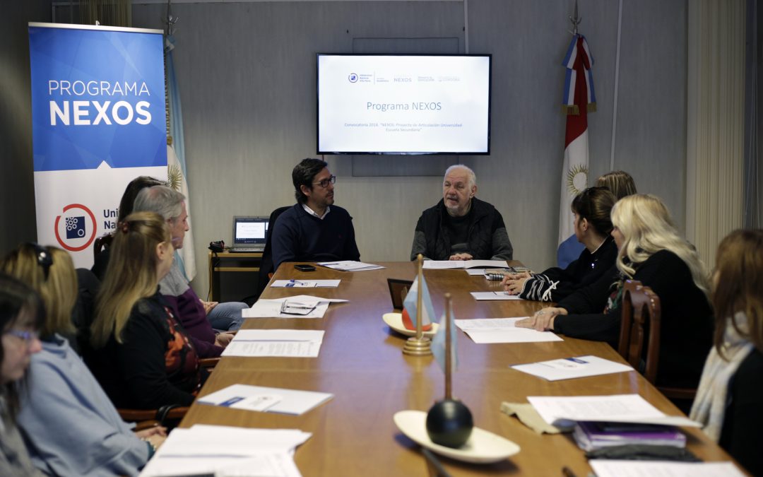 Programa NEXOS: se conformó Consejo Asesor  Educativo con escuelas secundarias